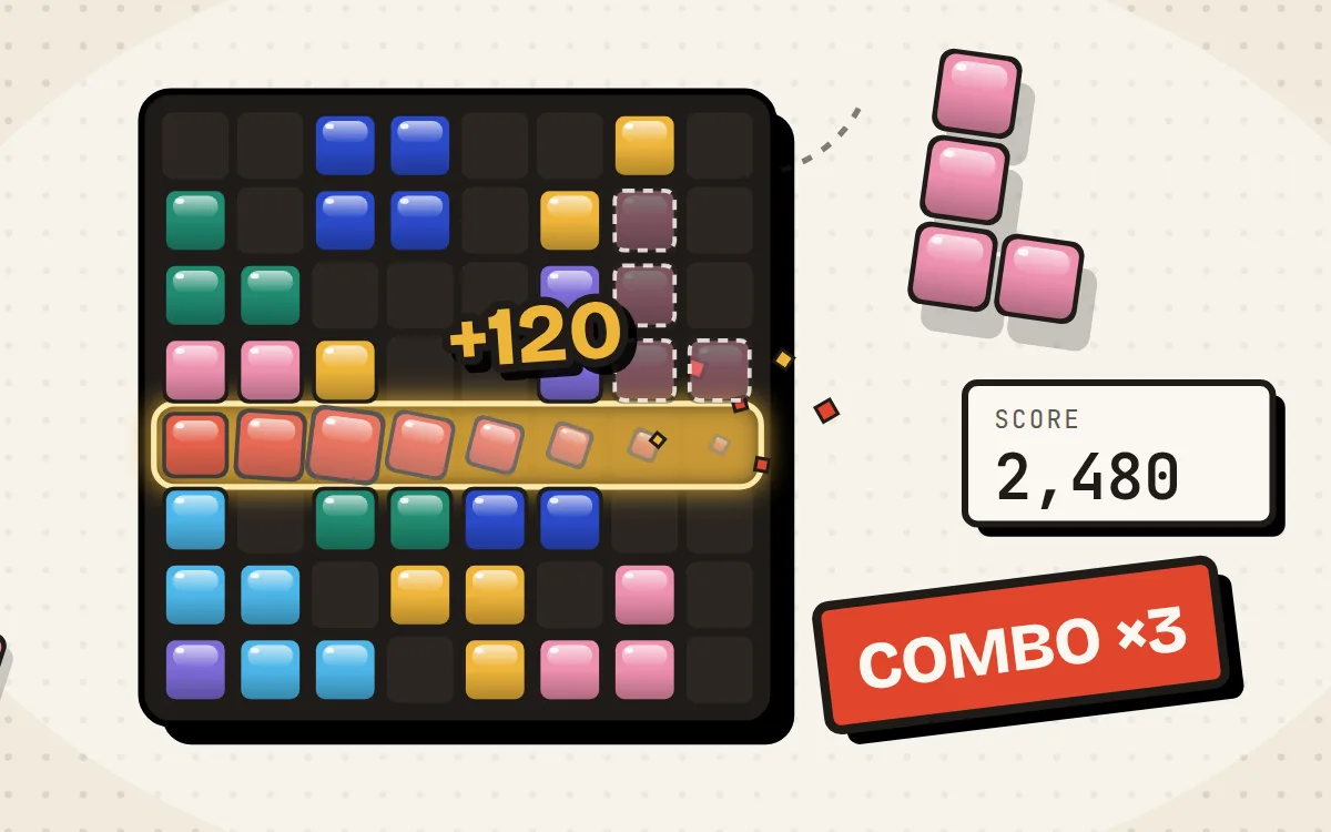 Block Grid Puzzle game screen on PlayNest