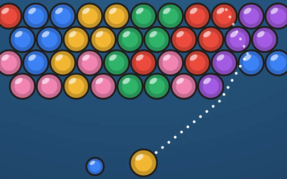 Bubble Shooter game screen on PlayNest
