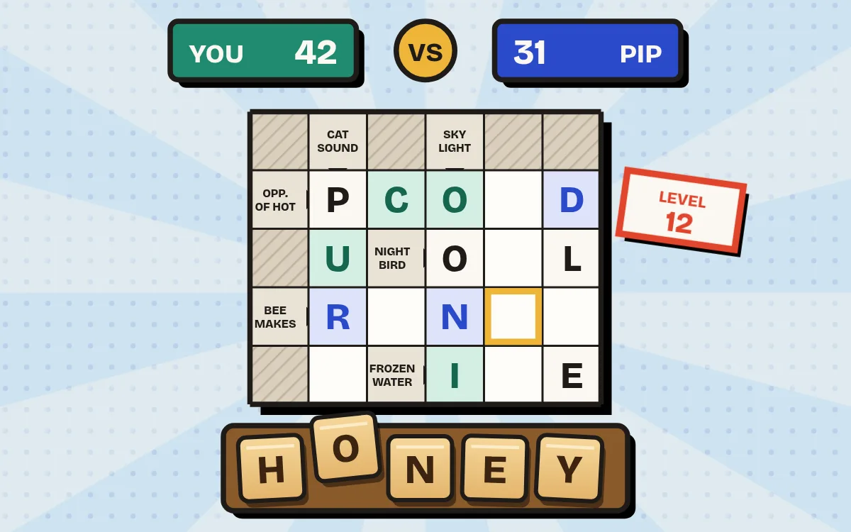 Clue Cross game screen on PlayNest