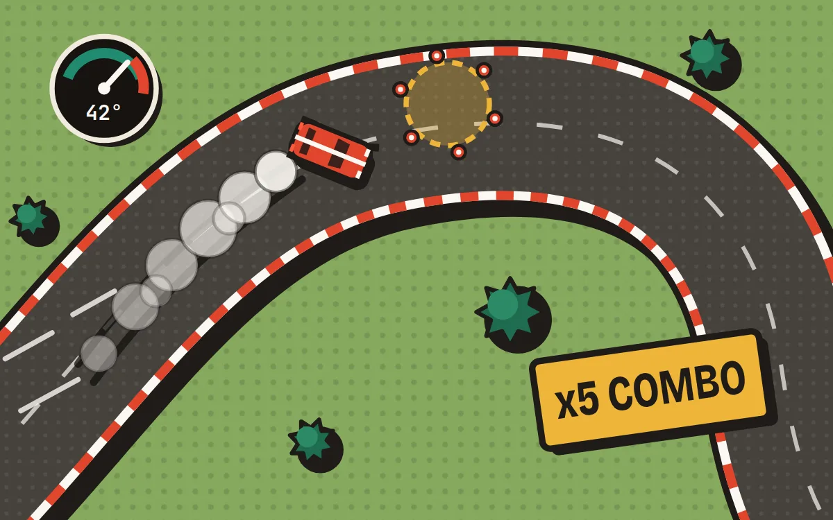 Drift Dash game screen on PlayNest