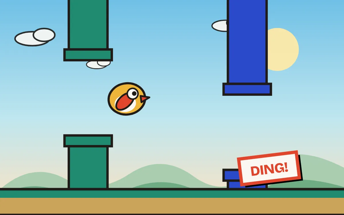 Flappy Flyer game screen on PlayNest