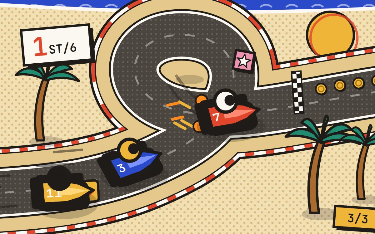 Kart Sprint game screen on PlayNest