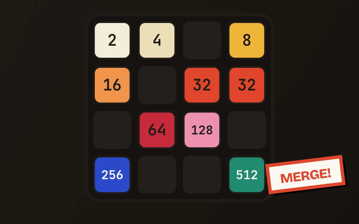 Number Merge game screen on PlayNest