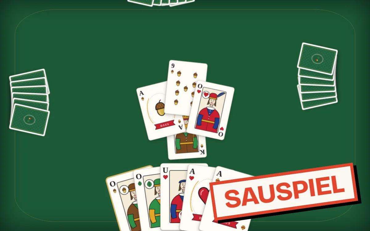 Schafkopf game screen on PlayNest