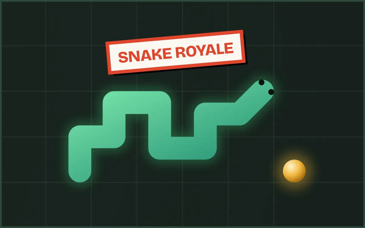 Snake Royale game screen on PlayNest